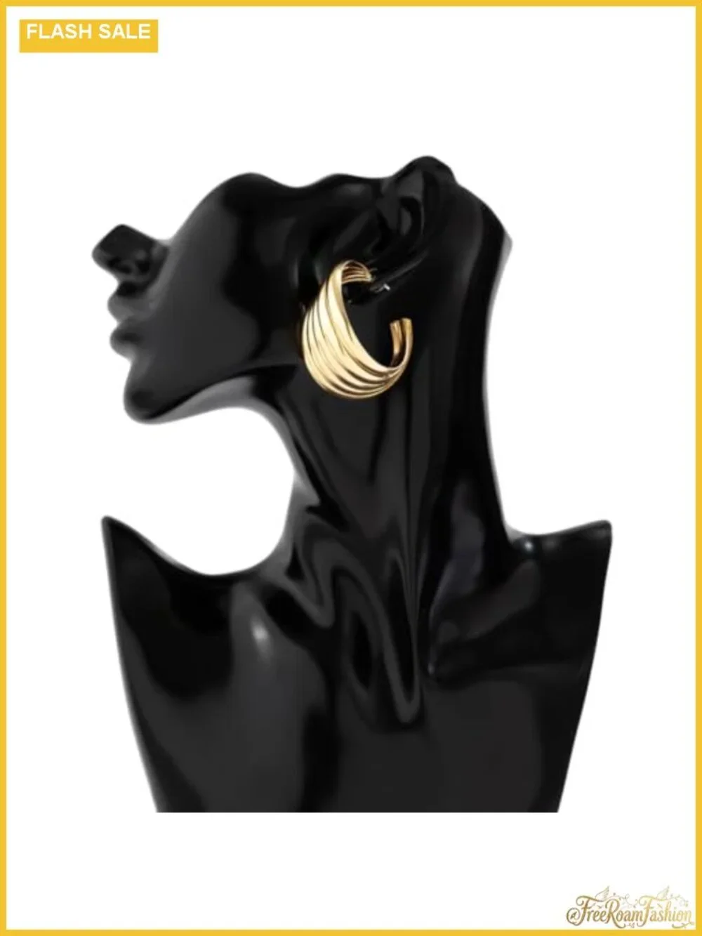 14K Gold Plated Chunky Statement Dangle Earrings